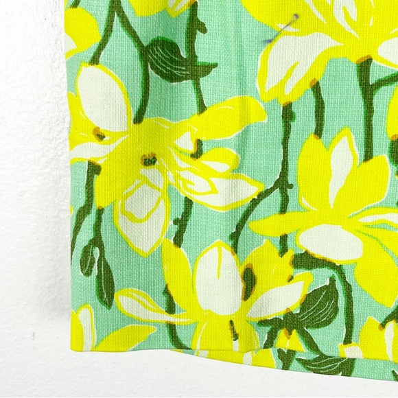 J. CREW Factory Basketweave 100% Cotton Floral Print Lined Skirt Spring Summer 8 - Picture 6 of 6